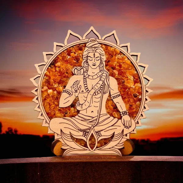 Real_Wood_And_Amber_Vitraz_Meditating_Shiva_For_Home_Decor