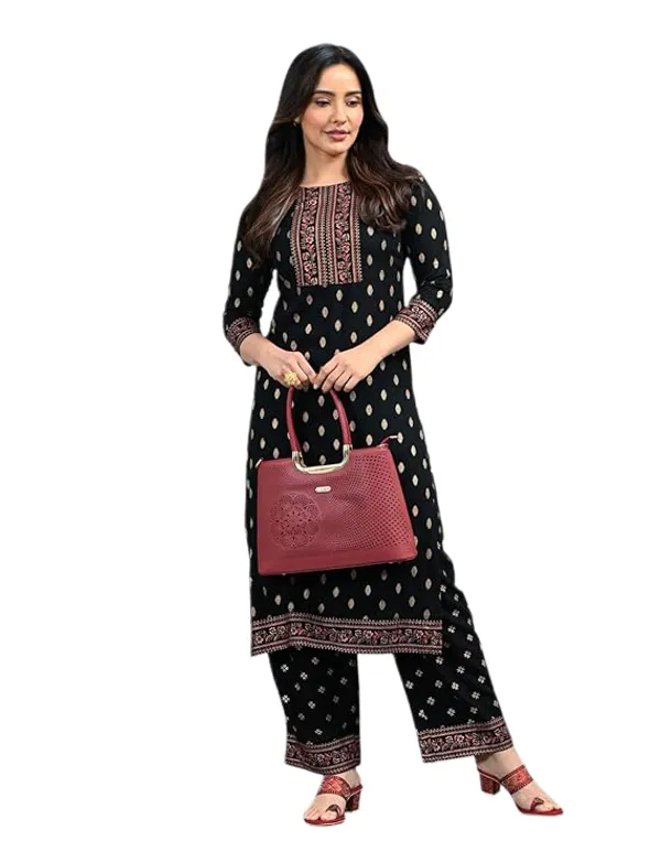 Bainkutpuri_Women's_Rayon_Stylish_Printed_Kurta_Pant_Set_for_Women