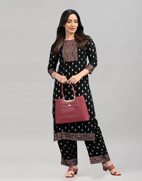 Bainkutpuri_Women's_Rayon_Stylish_Printed_Kurta_Pant_Set_for_Women