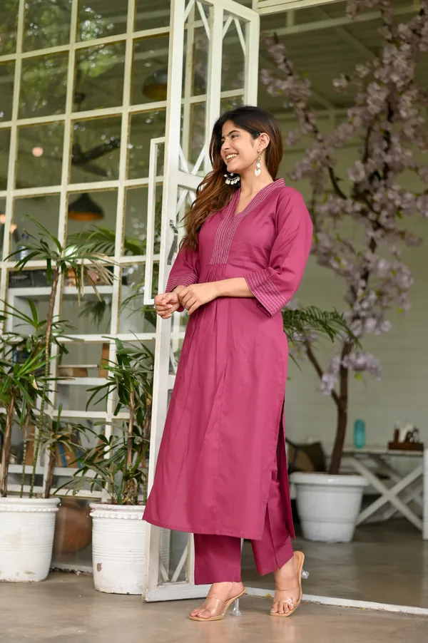 Maroon_Cotton_Embroidered_Co-Ord_Set_For_Women