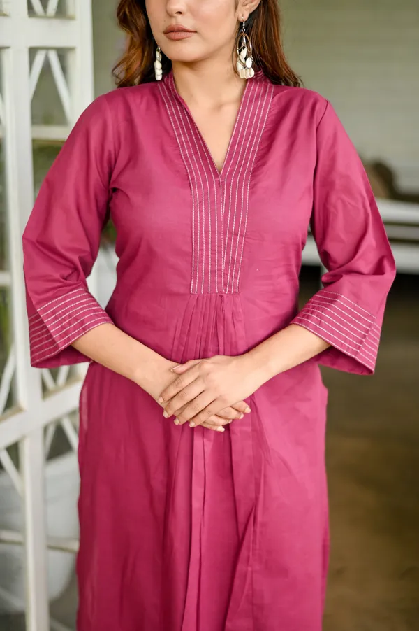 Maroon_Cotton_Embroidered_Co-Ord_Set_For_Women
