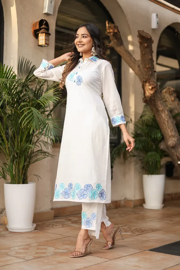 Bainkutpuri_Women's_Cotton_White_Embroidered_co-ord_set