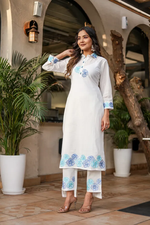 Bainkutpuri_Women's_Cotton_White_Embroidered_co-ord_set