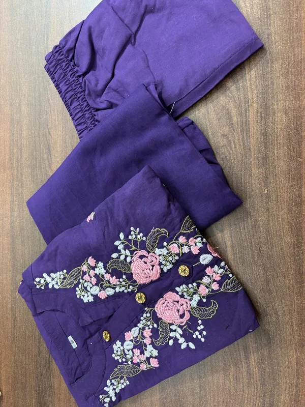 Purple_Cotton_Embroidered_Ethnic_Suit_Set_For_Women