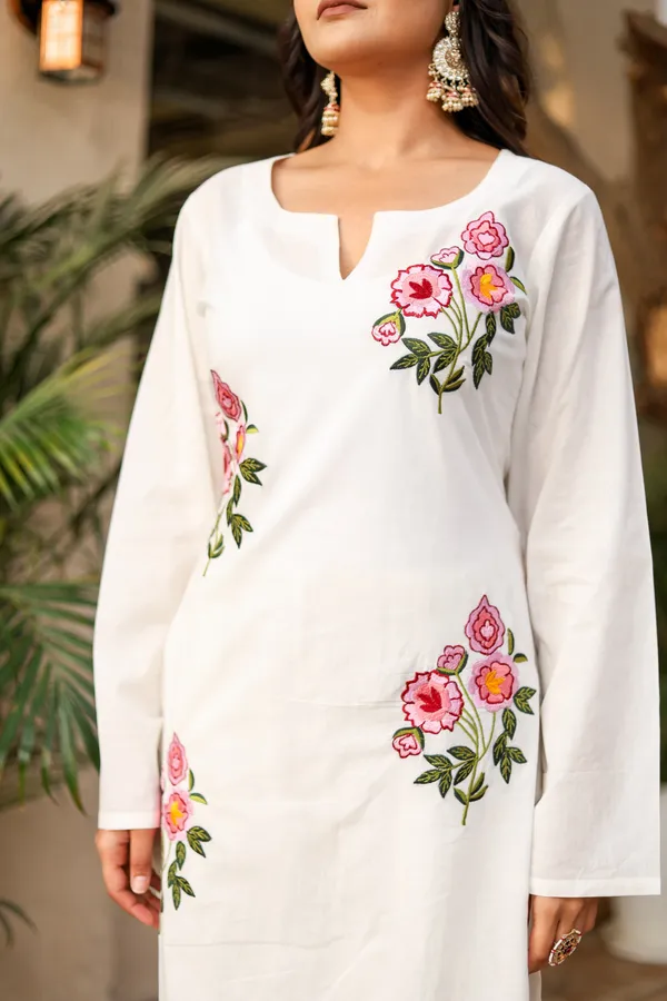 Bainkutpuri_Women's_Cotton_White_Embroidered_co-ord_set