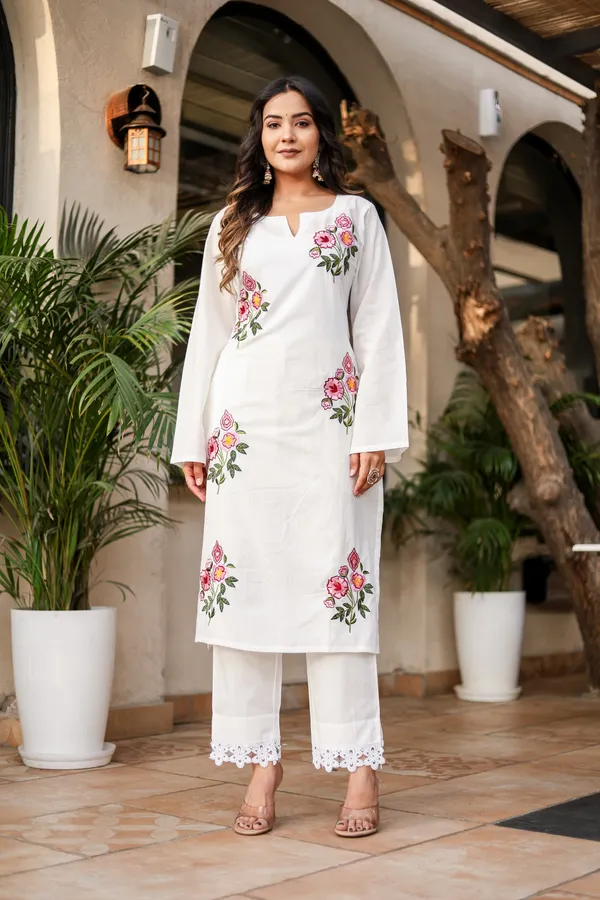 Bainkutpuri_Women's_Cotton_White_Embroidered_co-ord_set