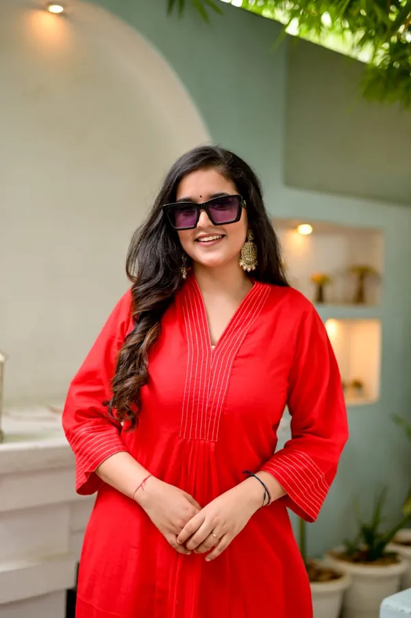 Red_Cotton_Embroidered_Co-Ord_Set_For_Women