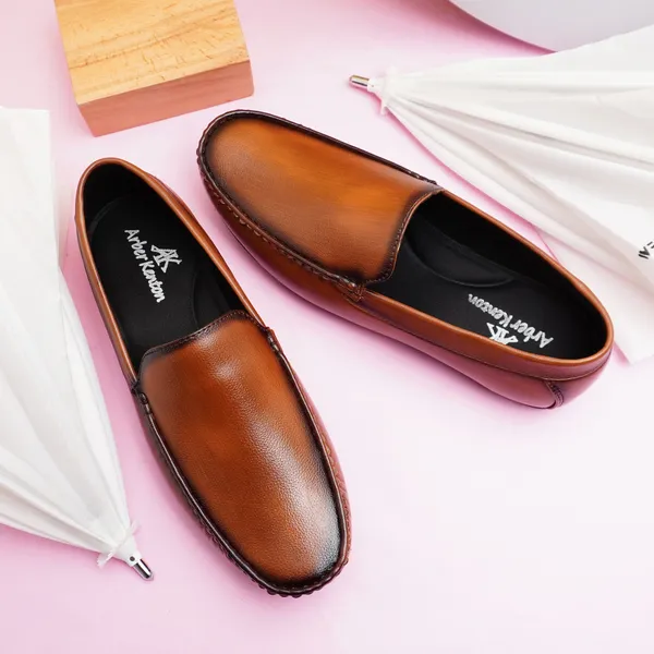 Tan_Synthetic_Premium_Loafers_For_Men