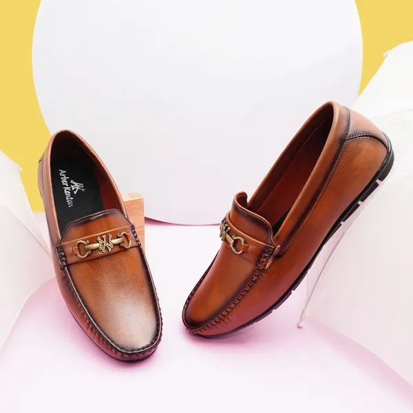 Tan_Synthetic_Premium_Loafers_For_Men