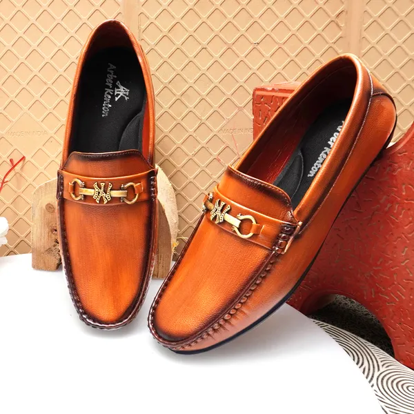 Tan_Synthetic_Premium_Loafers_For_Men