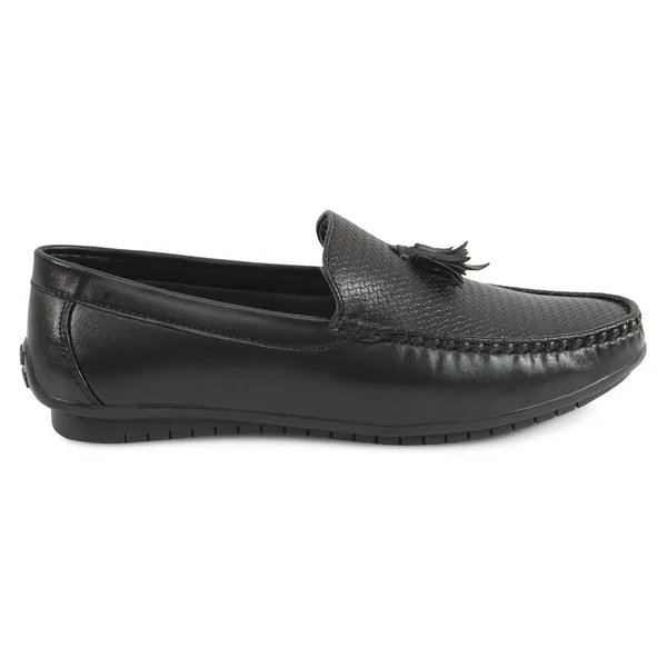 Black_Synthetic_Embossed_Deisgn_Tussel_Loafers_For_Men