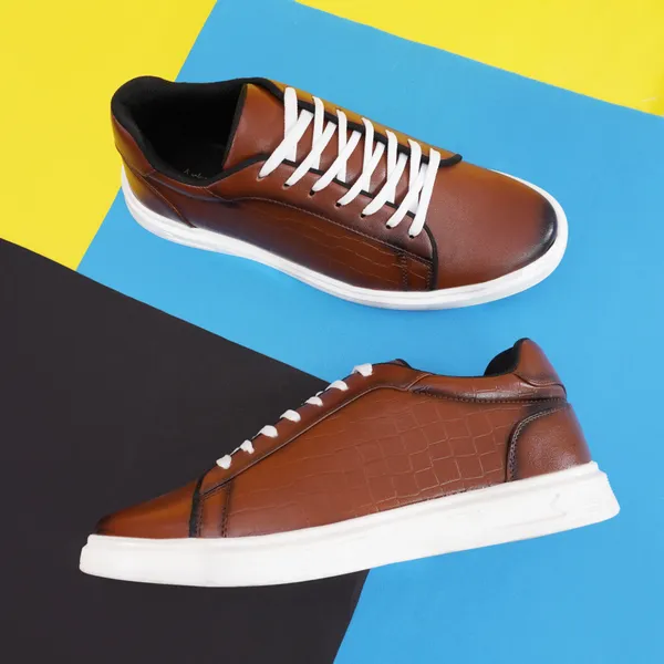 Tan_Synthetic_Embossed_Designs_With_Memory_Foam_Insole_Sneakers_For_Men
