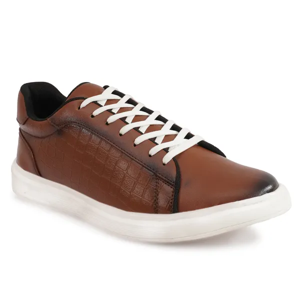 Tan_Synthetic_Embossed_Designs_With_Memory_Foam_Insole_Sneakers_For_Men