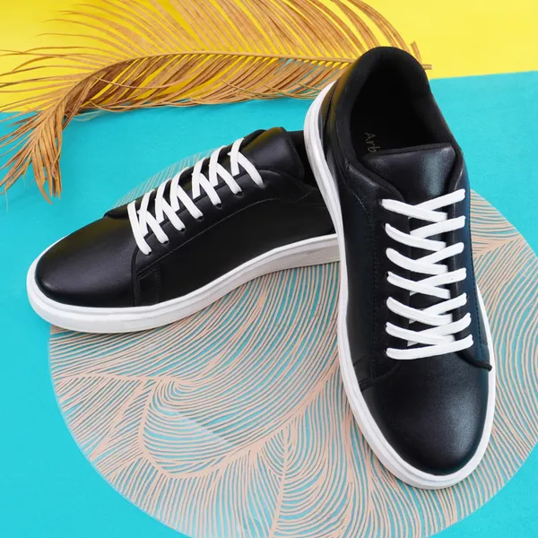 Black_Synthetic_Memory_Foam_Insole_Sneakers_For_Men