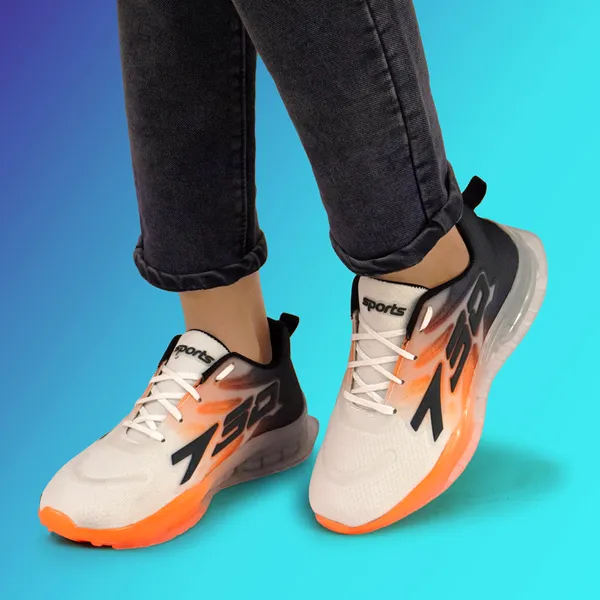 White_Synthetic_Mesh_Funky_&_Stylish_Memory_Foam_Sport_Shoes_For_Men