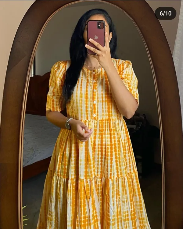 Yellow_Rayon_Printed_Middi_For_Women