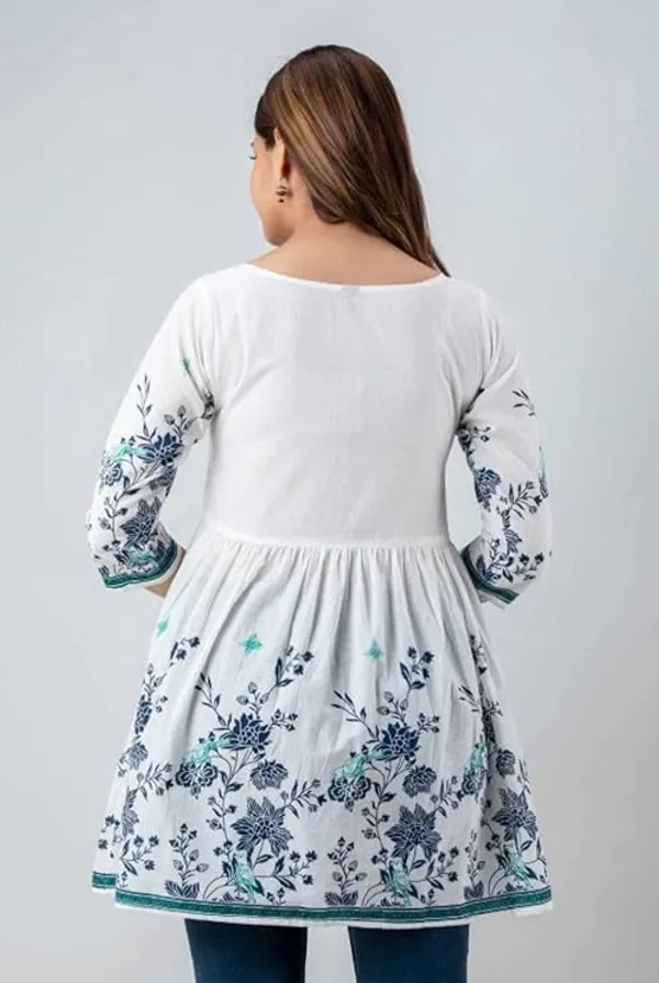 White_Rayon_Top_Printed_For_Women