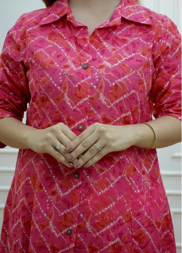 Multicolor_Rayon_Kurti_With_Pant_Printed_For_Women