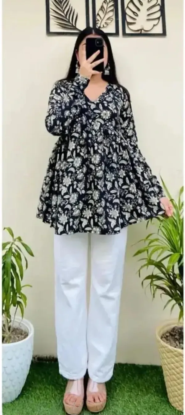 Teal_Blue_Rayon_Printed_Top__For_Women