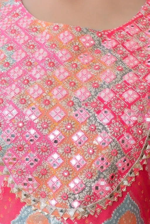 Multicolor_Long_Rayon_Printed_Gown__For_Women