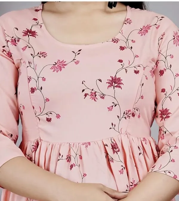 Pink_Rayon_Printed_Maternity_Gown_For_Women