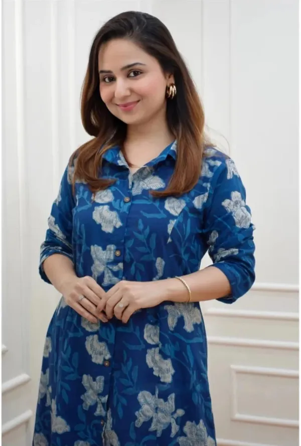 Multicolor_Rayon_Kurti_With_Pant_Printed_For_Women