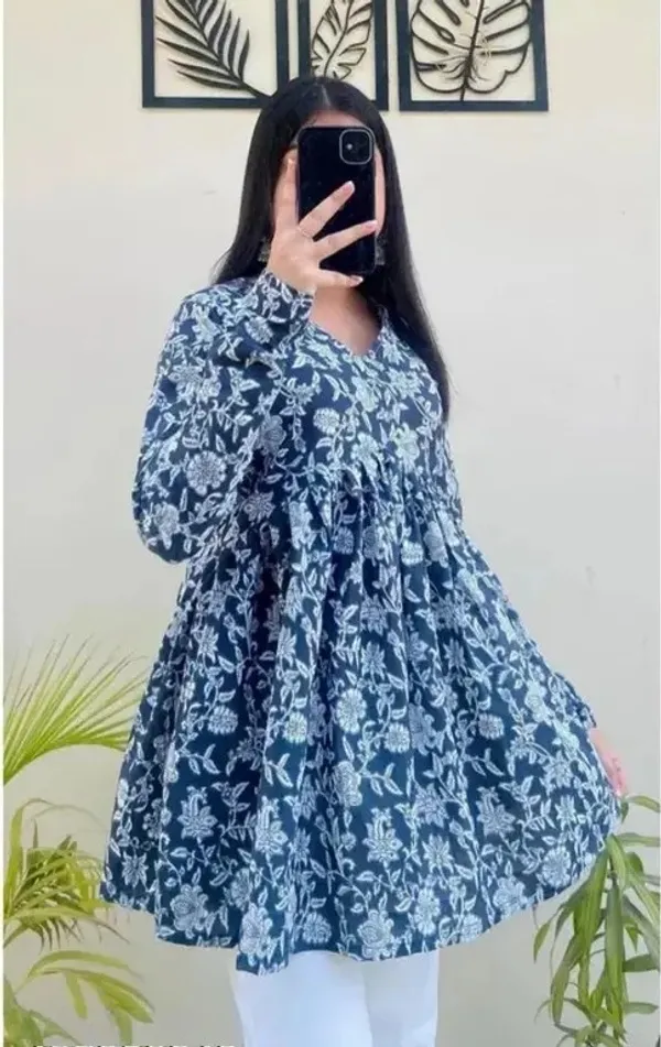Blue_Rayon_Printed_Top__For_Women