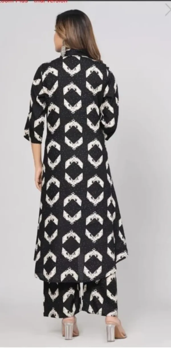Multicolor_Rayon_Kurti_With_Pant_Printed_For_Women