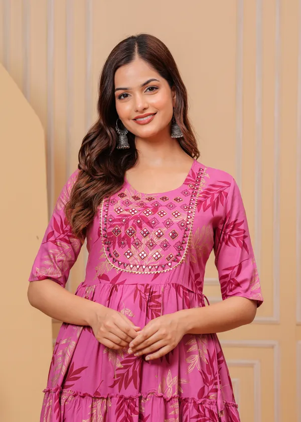Pink_Rayon_Printed_Middi_For_Women