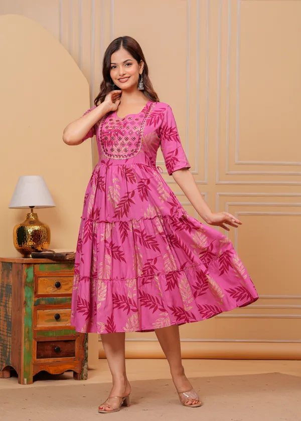 Pink_Rayon_Printed_Middi_For_Women