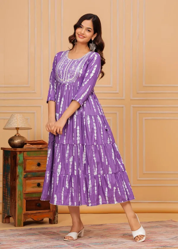 Lavender_Long_Lurex_Rayon_Printed_Gown_For_Women