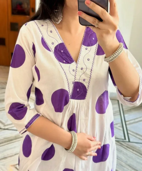 Multicolor_Rayon_Printed_Flared_Kurti_With_Pant_For_Women