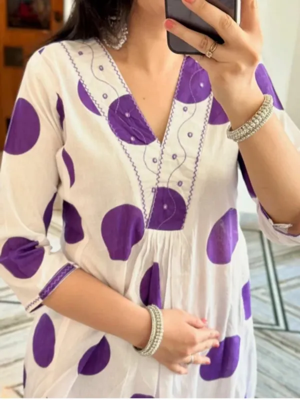 Multicolor_Rayon_Printed_Flared_Kurti_With_Pant_For_Women