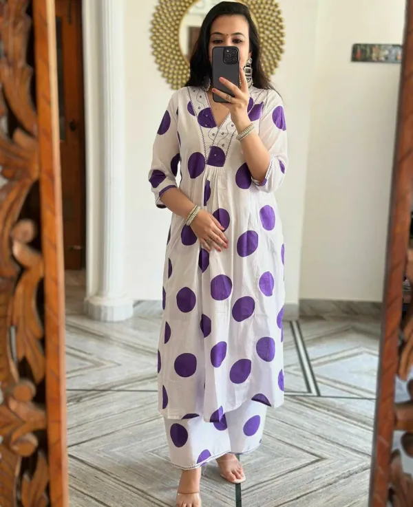 Multicolor_Rayon_Printed_Flared_Kurti_With_Pant_For_Women