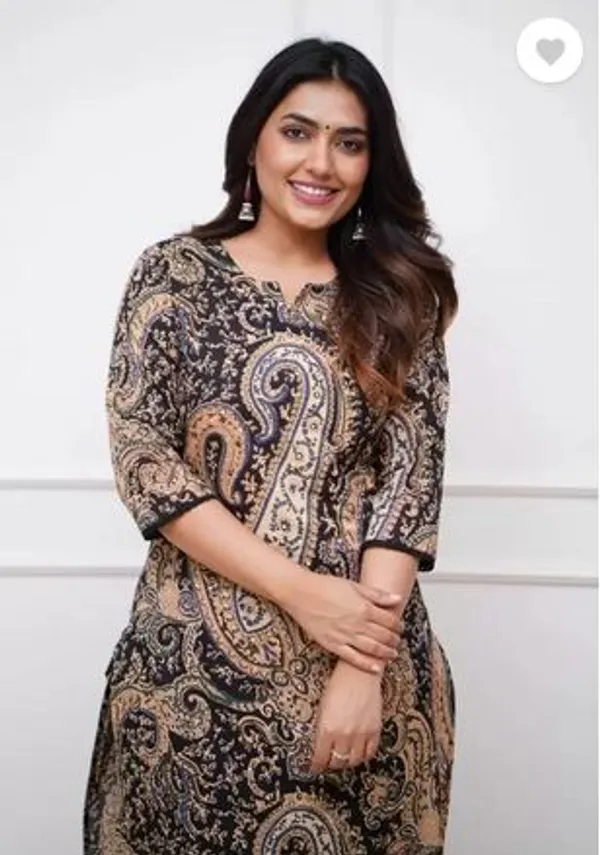 Multicolor_Printed_Rayon_Kurti_With_Pant_For_Women