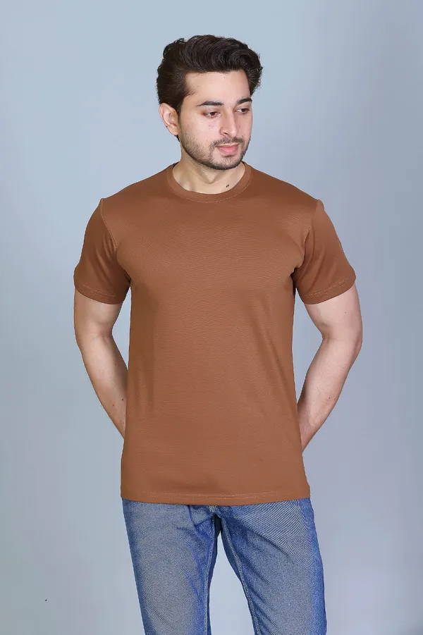 Brown_Cotton_Half_Sleeve_Regular_Customizable_T_Shirt__For_Men