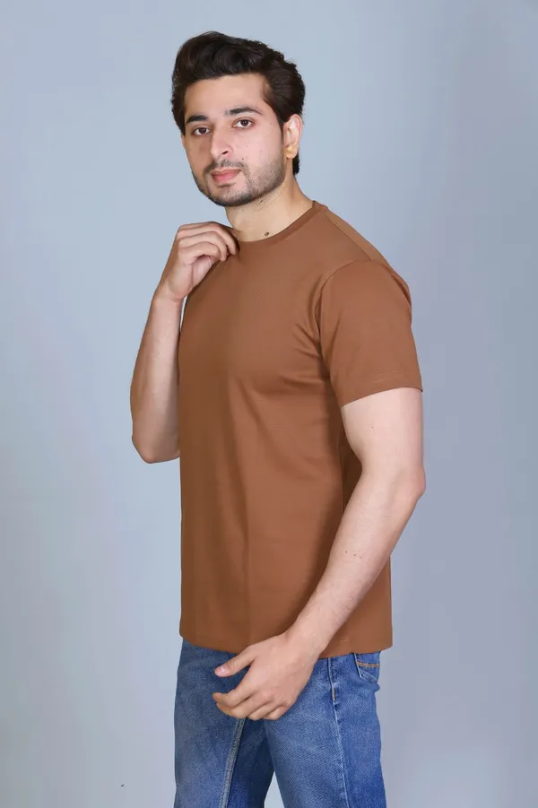 Brown_Cotton_Half_Sleeve_Regular_Customizable_T_Shirt__For_Men