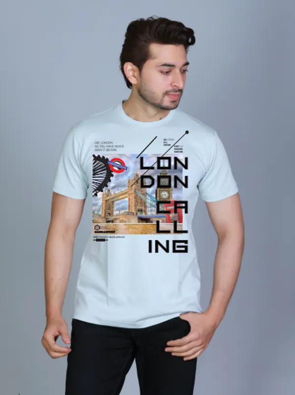 Sky_Blue_Cotton_Half_Sleeve_Regular_Printed_Tshirt_For_Men