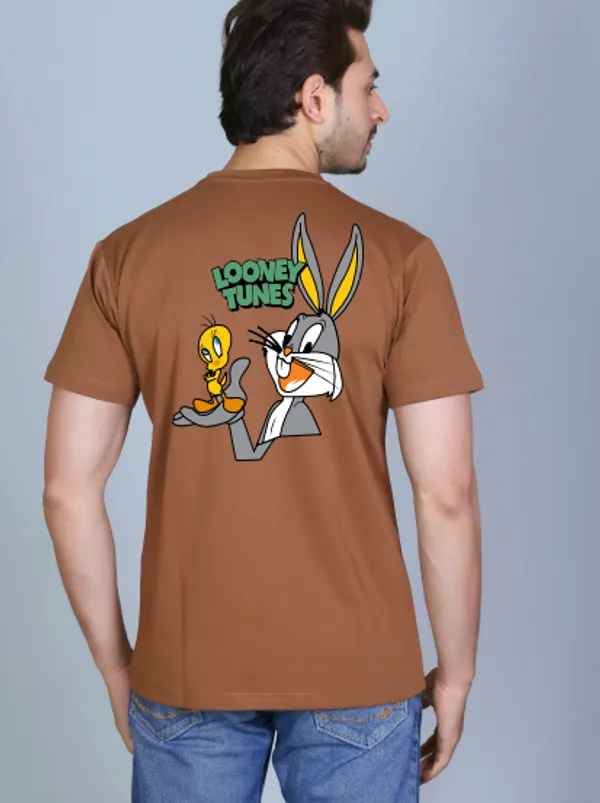 Brown_Cotton_Half_Sleeve_Regular_Printed_Tshirt_For_Men