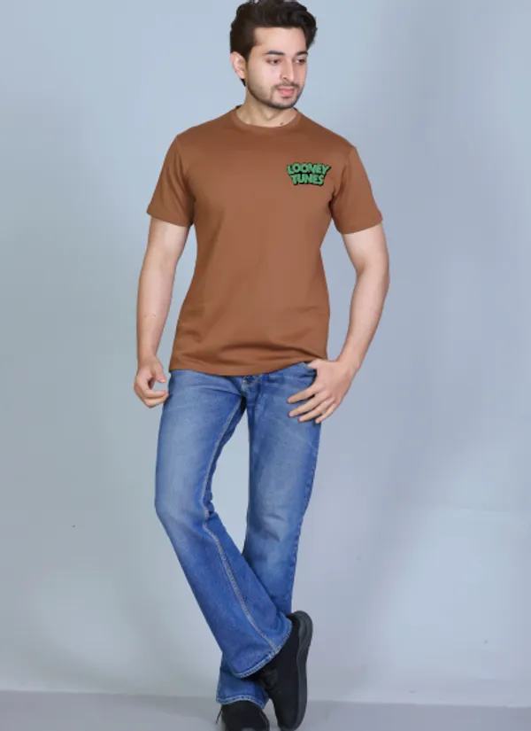 Brown_Cotton_Half_Sleeve_Regular_Printed_Tshirt_For_Men