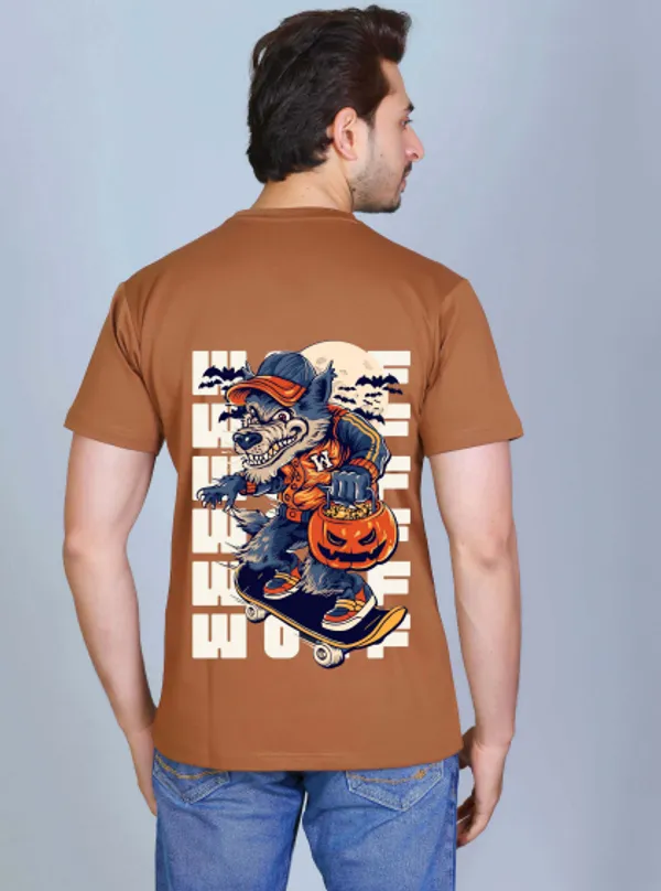 Brown_Cotton_Half_Sleeve_Regular_Printed_Tshirt_For_Men