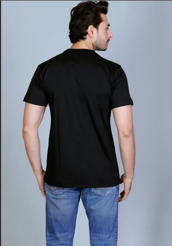 White_&_Black_Cotton_Half_Sleeve_Regular_Printed_T_Shirt_For_Men_Pack_Of_2