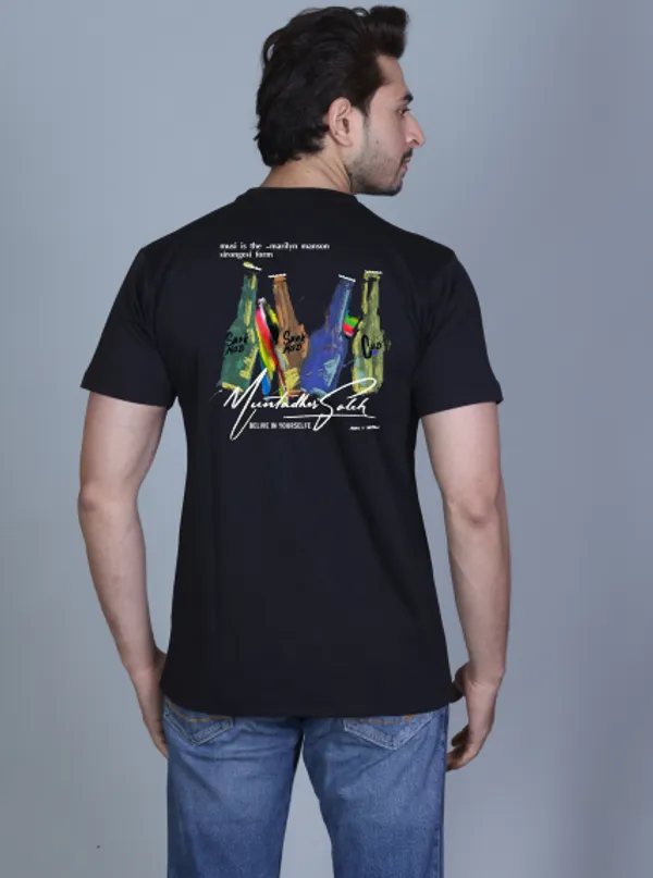 Black_Cotton_Half_Sleeve_Regular_Printed_Tshirt_For_Men