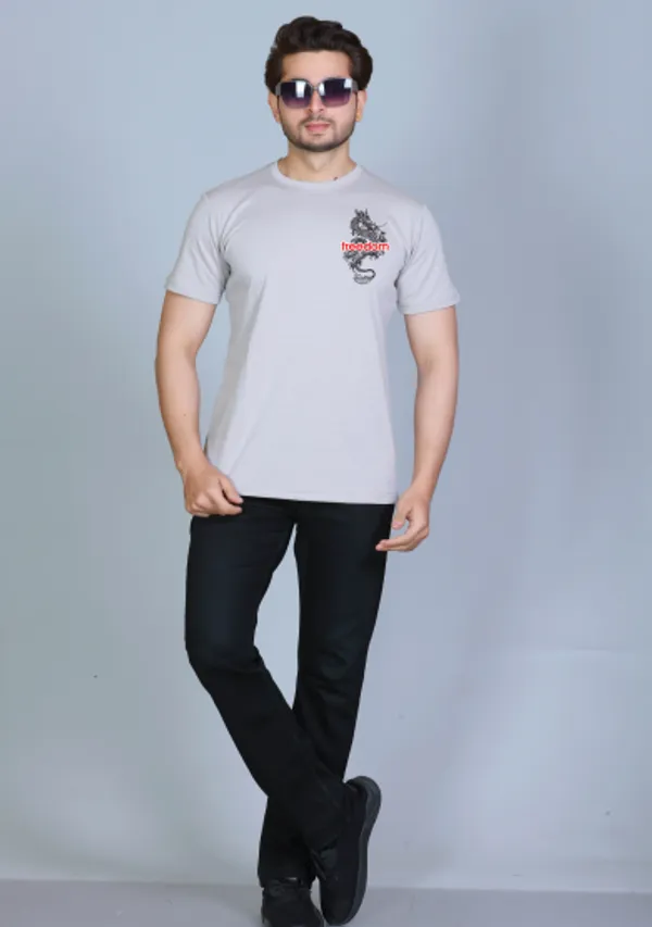 Grey_&_White_Cotton_Half_Sleeve_Regular_Printed_Tshirt_For_Men_Pack_Of_2
