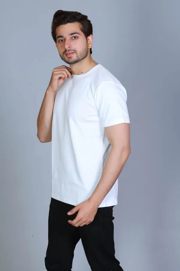 White_Cotton_Regular_Classic_Fit_Plain_T_Shirt_For_Men