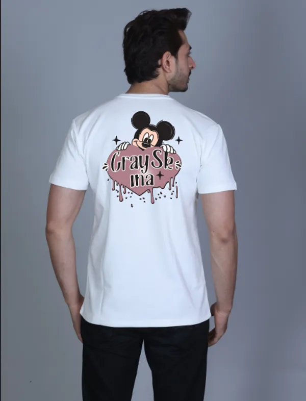 White_Cotton_Half_Sleeve_Regular_Printed_Tshirt_For_Men