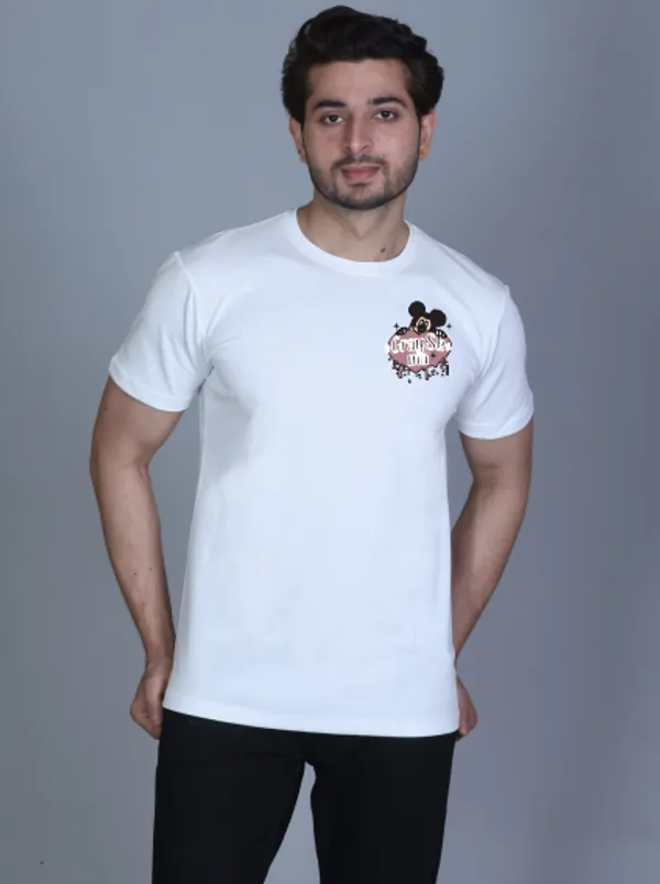 White_Cotton_Half_Sleeve_Regular_Printed_Tshirt_For_Men