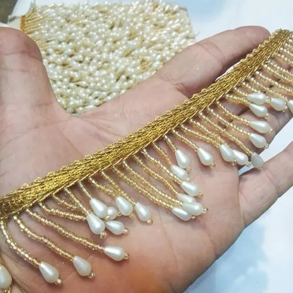 White_Silk_Stylish_Beading_Lace_For_Saree,_Suit,_Lehenga,_Blouse,_Art_&_Craft_(5_Mtr)