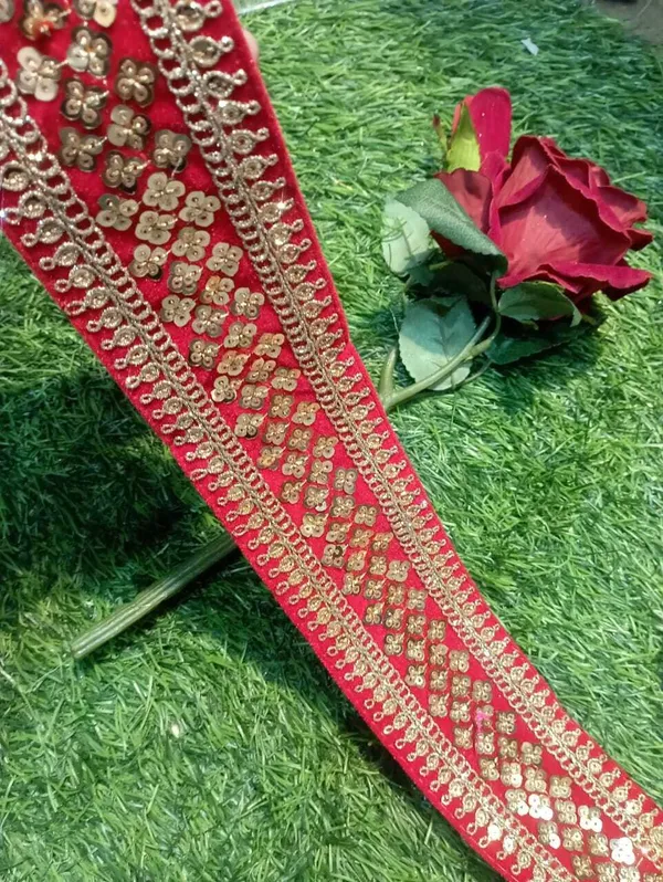 Red_Silk_Stylish_Beading_Lace_For_Saree,_Suit,_Lehenga,_Blouse,_Art_&_Craft_(9_Mtr)