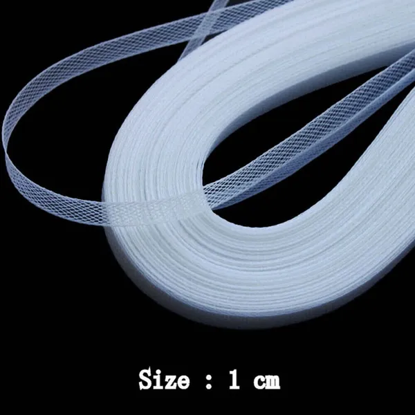 White_Polyester_Boning_Net_Strip_Flat_Lace
